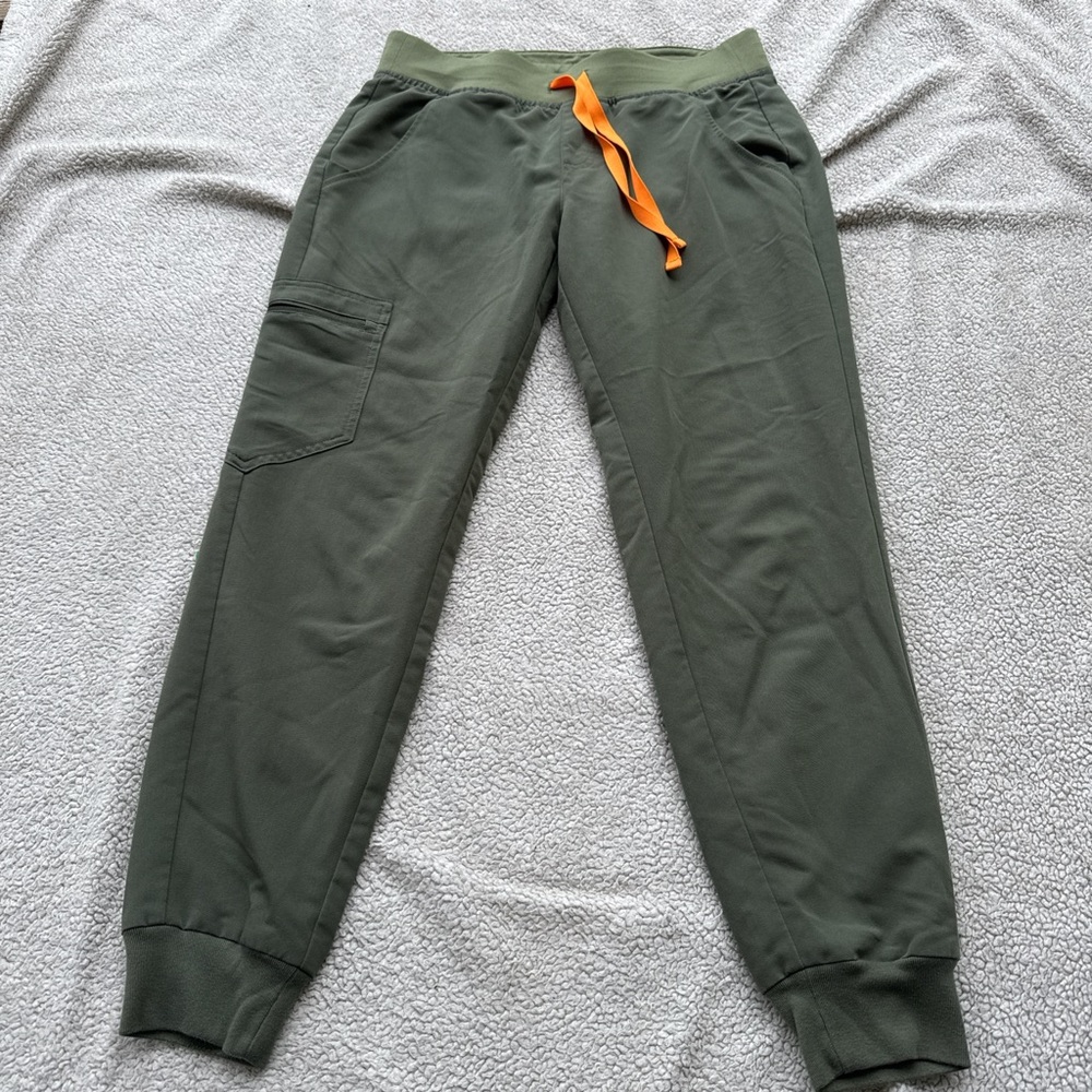 Figs Olive Technical Pants with Subtle Green Tone